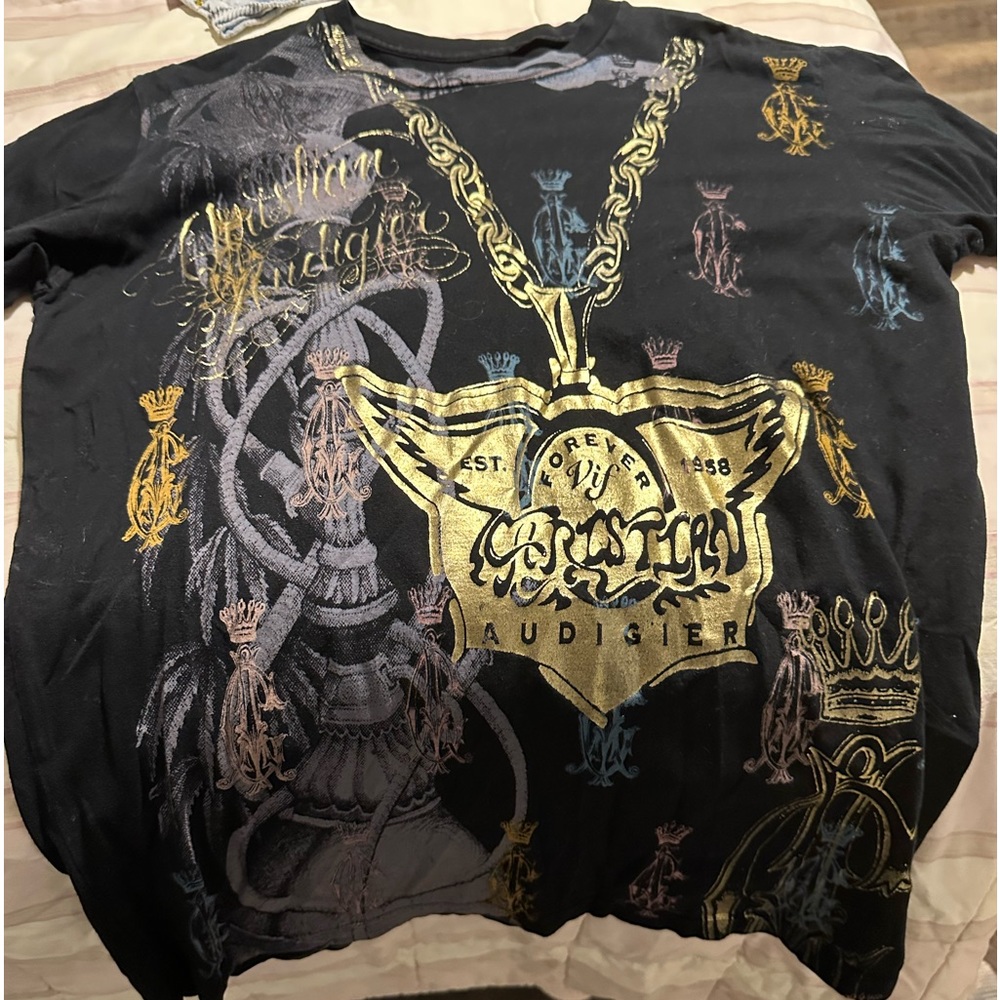 FINAL SALE***Rare Christian Audigier t shirt •SALE• Retails $225